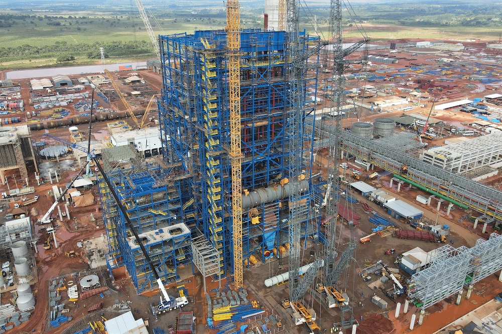 Montagem da estrutura da Caldeira de Recuperação é concluída em Ribas do Rio Pardo (MS)